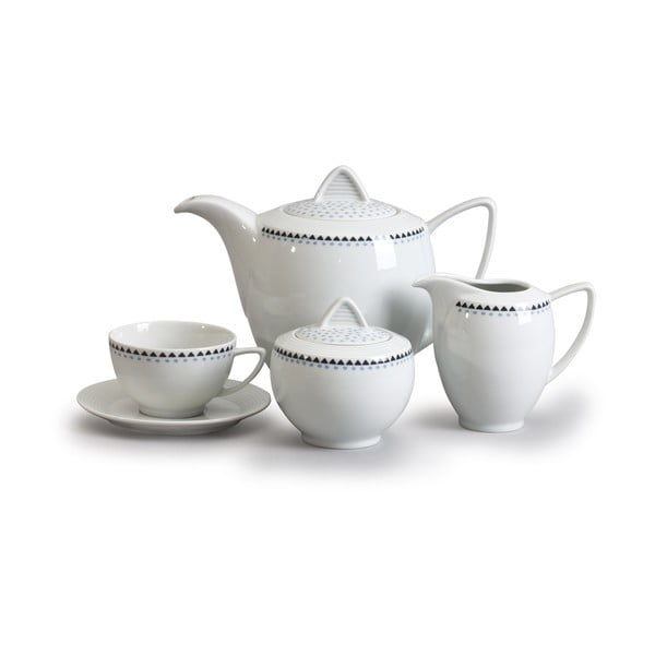 Porcelāna tējas komplekts ar trīsstūriem Thun Lea