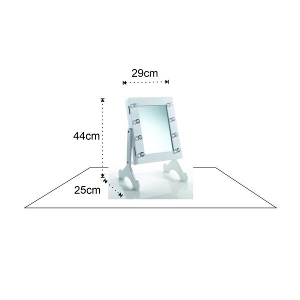 Kosmētikas spogulis ar gaismu 29x44 cm Coffer Lux LED – Tomasucci-image-2