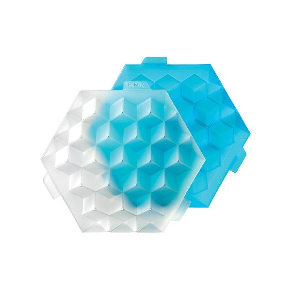 Zila silikona ledus veidne Lékué Ice Cube