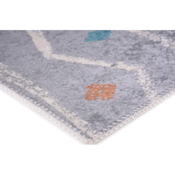 Gaiši pelēks mazgājams celiņa paklājs 80x200 cm – Vitaus-image-2