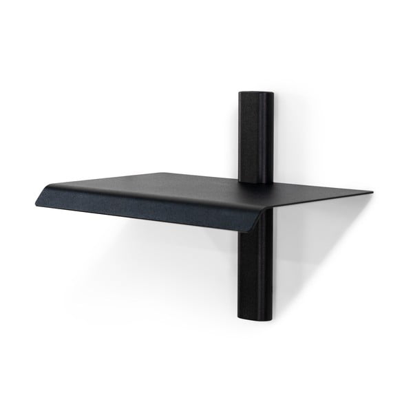 Melns metāla sienas plaukts 28 cm Hola – Spinder Design-image-3