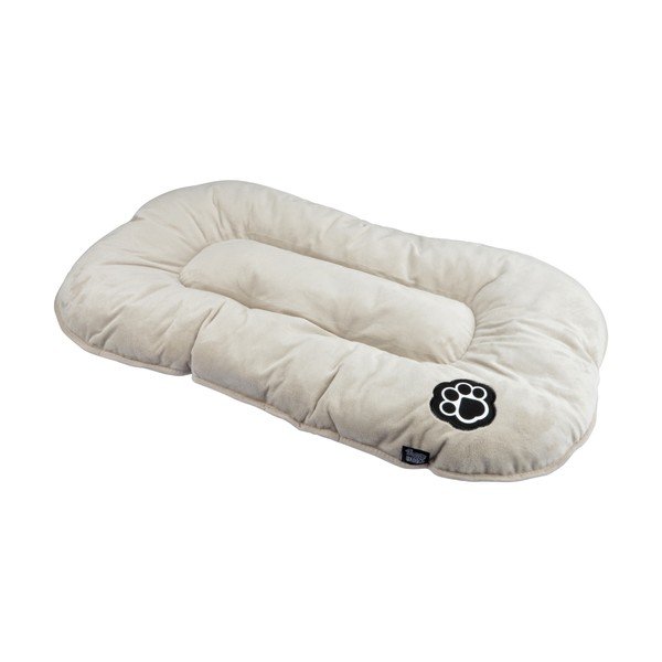 Bēša zamšādas mājdzīvnieku gulta suņiem 107x62 cm Flakes – Love Story-image-2