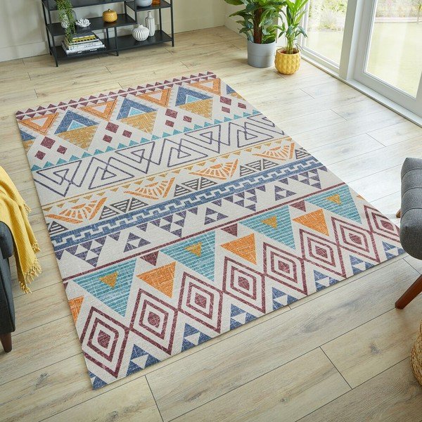 Mazgājams paklājs 120x170 cm MATCH LYLE AZTEC – Flair Rugs-image-1