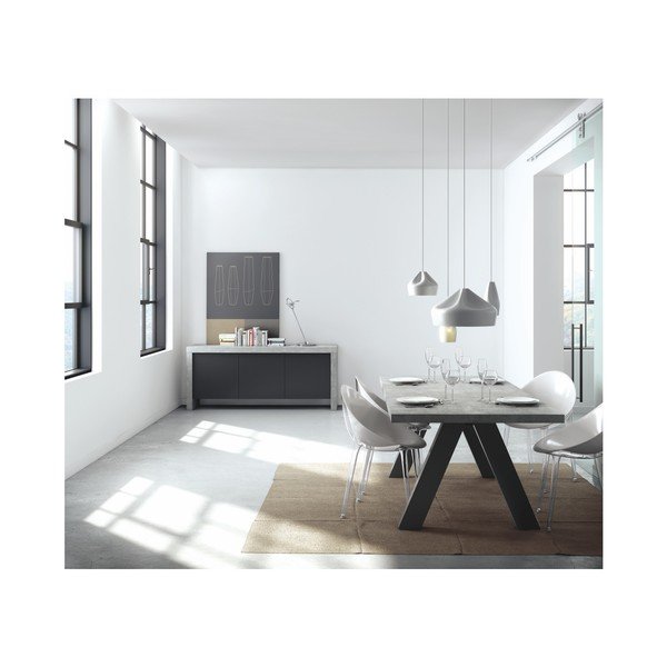 TemaHome Apex pelēks ēdamgalds-image-1