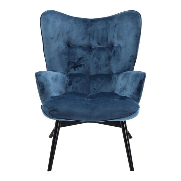 Tumši zils krēsls Kare Design Vicky Velvet