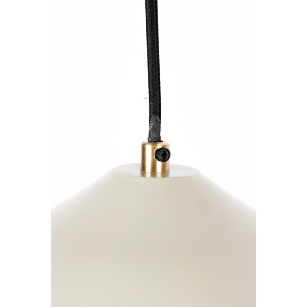 Smilškrāsas krāsas piekaramā lampa ar metāla abažūru ø 26 cm Aysa – White Label-image-3