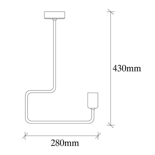 Melna metāla griestu lampa Opviq lights Penelope-image-4