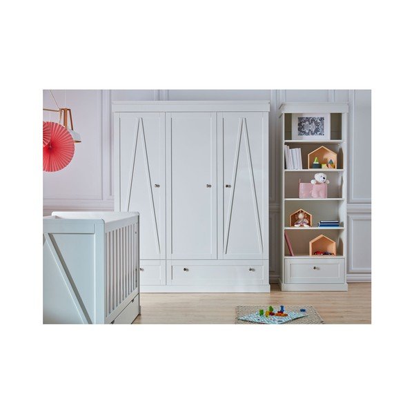 Balts bērnu skapis Pinio Marie, augstums 205 cm-image-1