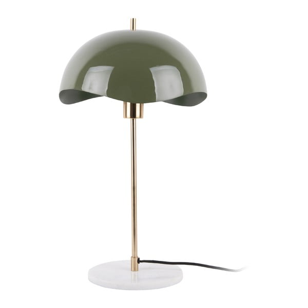 Zaļa galda lampa (augstums 56 cm)  Waved Dome – Leitmotiv