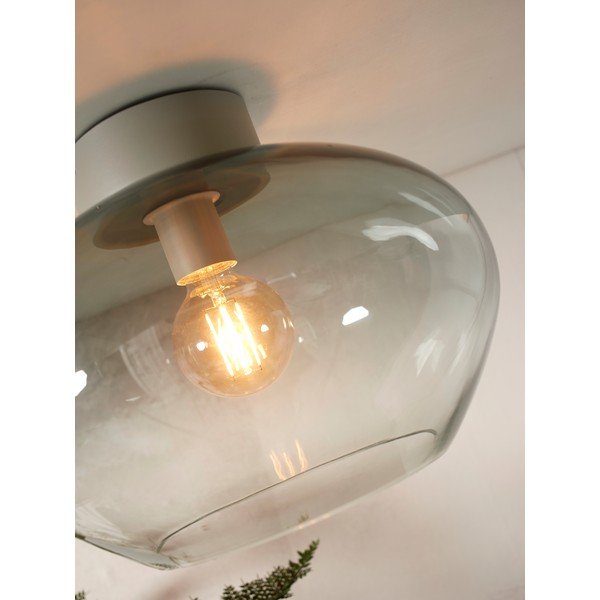 Pelēka griestu lampa ar stikla abažūru ø 35 cm Bologna – it's about RoMi-image-4