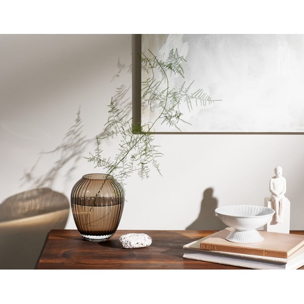 Brūna stikla vāze Kähler Design Hammershøi, augstums 18,5 cm-image-1