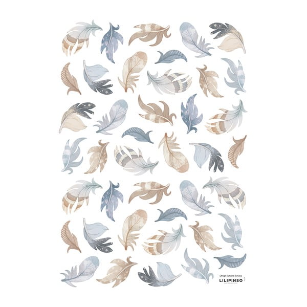 Uzlīmju loksne 30x42 cm Feathers – Lilipinso