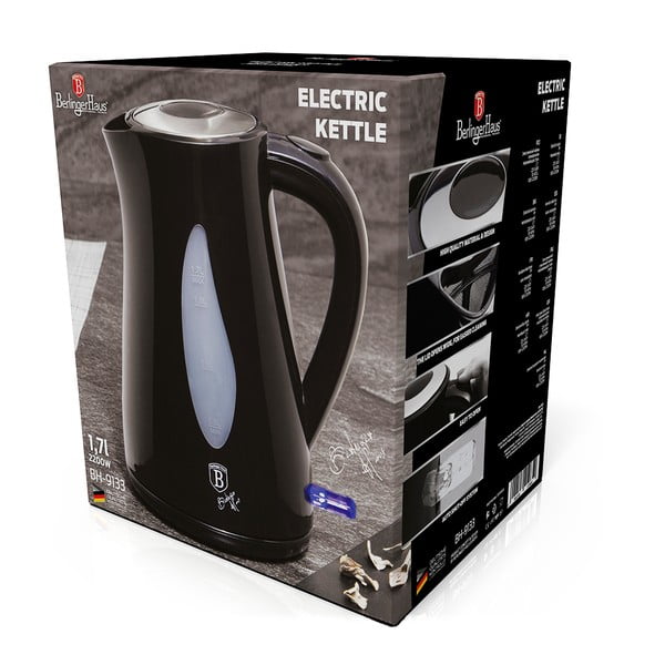 Melna tējkanna 1,7 l Black Silver Collection – BerlingerHaus-image-3