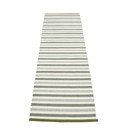 Zaļš/krēmkrāsas iekštelpu un āra celiņa paklājs 70x240 cm Teo Sage – Pappelina
