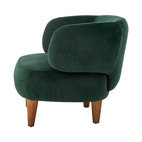 Tumši zaļš samta atpūtas krēsls ar atzveltni Ruperta – Bloomingville-image-3