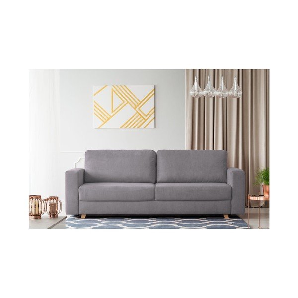Gaiši pelēks trīsvietīgs dīvāns Kooko Home Soul-image-4