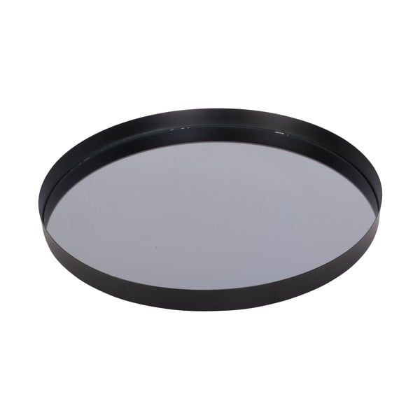 Melna paplāte ar dūmakainu spoguli PT LIVING Round, ø 40 cm