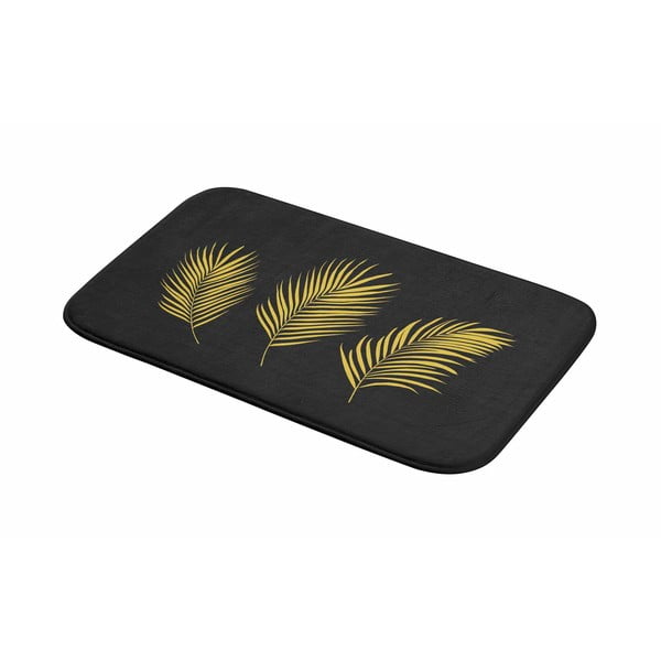 Melns/zelta krāsas vannas istabas paklājiņš 45x75 cm Orbella – douceur d'intérieur-image-4