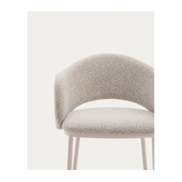 Ziloņkaula krāsas bāra krēsls (sēdekļa augstums 65 cm) Maina – Kave Home-image-2