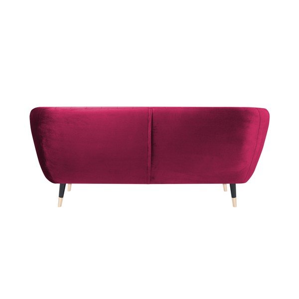 Rozā dīvāns ar melnām kājām Mazzini Sofas Benito, 158 cm-image-4