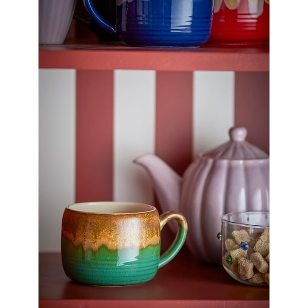 Zaļas/brūnas akmensmasas krūzes (4 gab.) 400 ml Sheen – Bloomingville-image-2