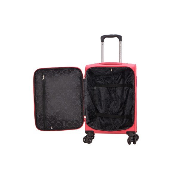 Rozā bagāžas soma uz 4 riteņiem Lulucastagnette Luciana, 101 l-image-2