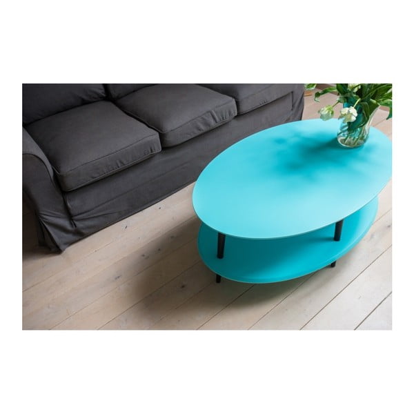 Gaiši pelēks kafijas galdiņš ar pazeminātu pamatni Ragaba OVO-image-3