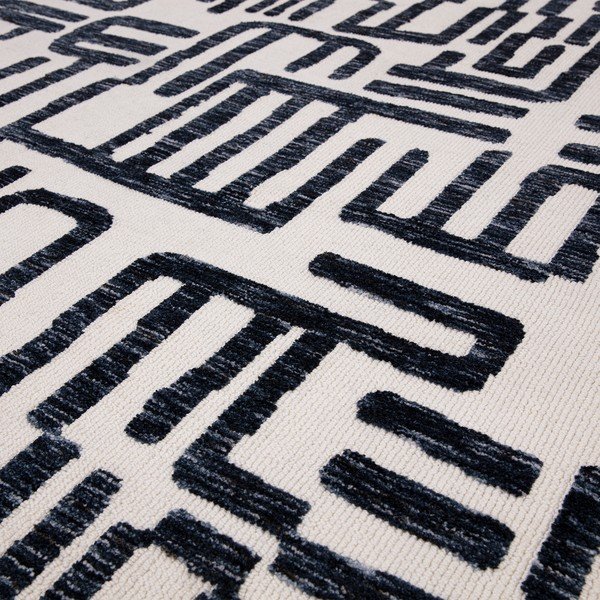 Melnbalts paklājs 200x290 cm Mason – Asiatic Carpets-image-1