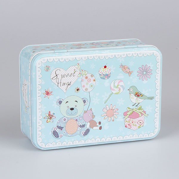 Zila Dakls Saldā pasteļa skārda kastīte, garums 19 cm