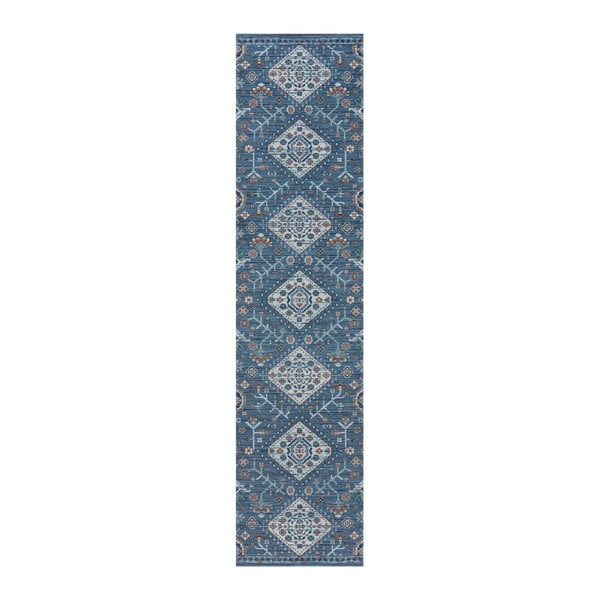 Zils mazgājams paklājs 230x57 cm Match Chloe – Flair Rugs