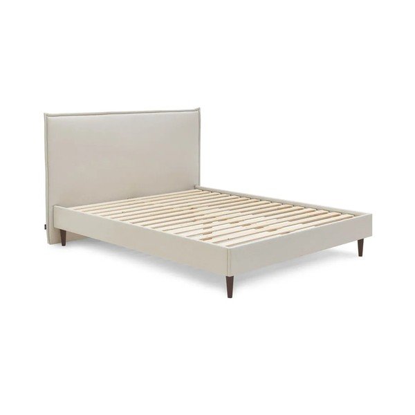 Bēša divguļamā gulta Bobochic Paris Sary Dark, 180 x 200 cm