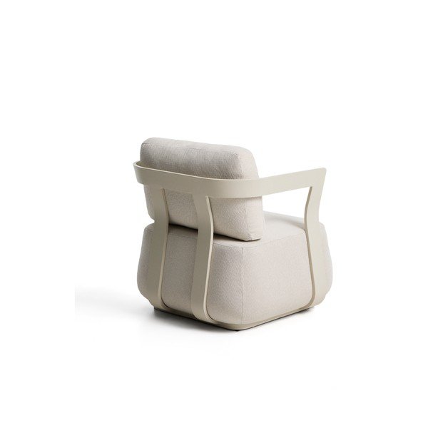 Krēmkrāsas polsterēts dārza atpūtas krēsls Tamaris – Kave Home-image-3