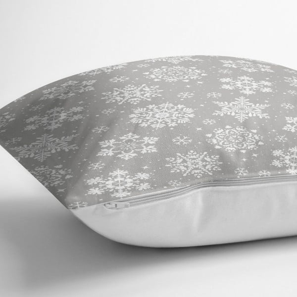 Ziemassvētku spilvendrāna Minimalist Cushion Covers Snowflakes, 42 x 42 cm-image-1