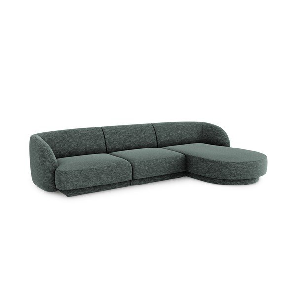 Tumši zaļš stūra dīvāns (labais stūris) Miley – Micadoni Home-image-2