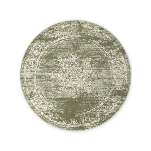 Zaļš apaļš paklājs ø 160 cm Gloria Lydia – Hanse Home