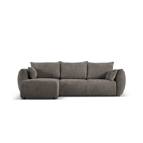 Pelēks stūra dīvāns (ar kreiso stūri) Matera – Cosmopolitan Design