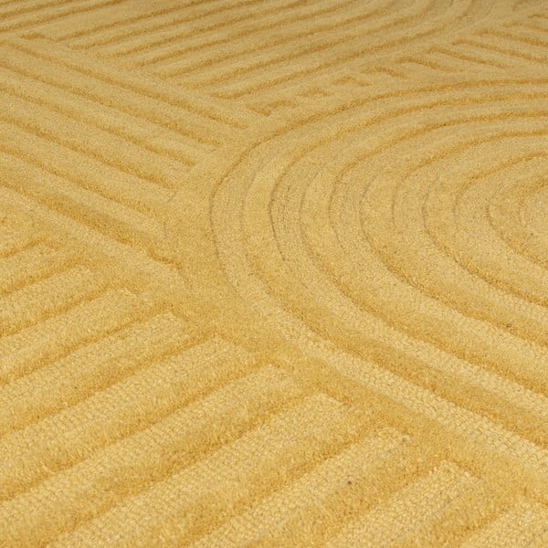 Dzeltens vilnas paklājs Flair Rugs Zen Garden, 160 x 230 cm-image-4