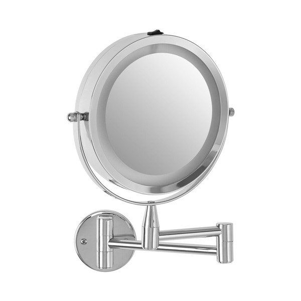 Kosmētikas spogulis ar gaismu/palielināmais (ar 2x palielinājumu) 18x29 cm Cassini – Premier Housewares