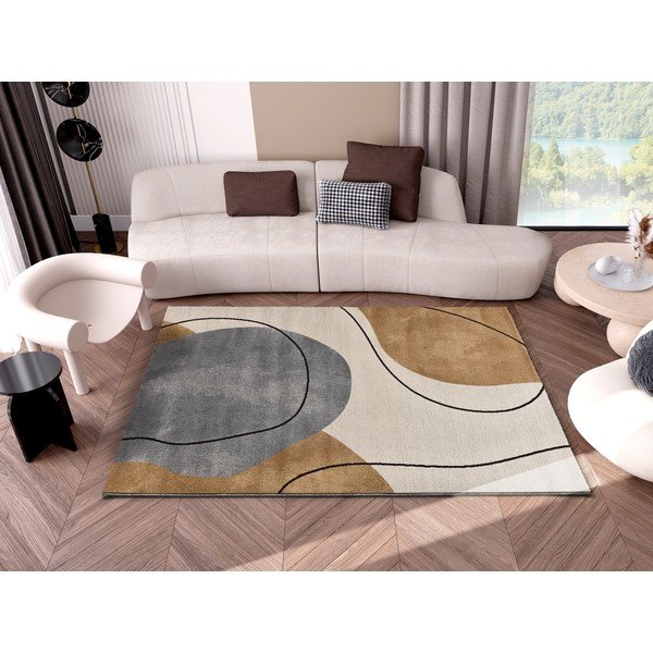 Oranžs/krēmkrāsas paklājs 80x150 cm New York – Universal-image-2