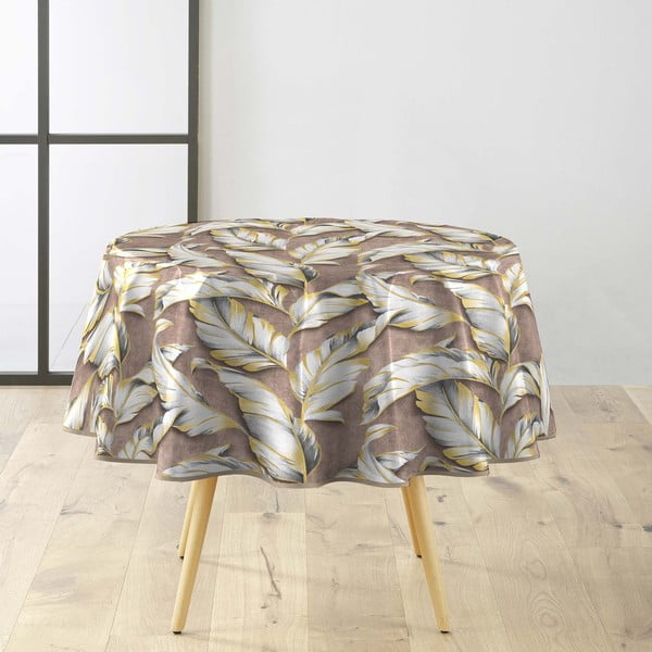 Ar mitru drānu noslaukāms galdauts ø 160 cm Ebany – douceur d'intérieur