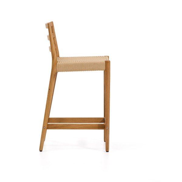 Dabīga toņa ozola masīvkoka bāra krēsls (sēdekļa augstums 65 cm) Analy – Kave Home-image-3