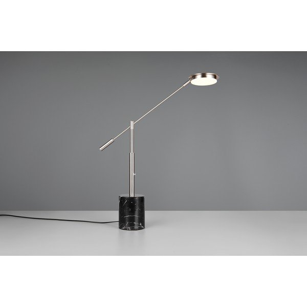 Melna/sudraba krāsas LED galda lampa (augstums 65 cm) Fiore – Trio Select-image-1
