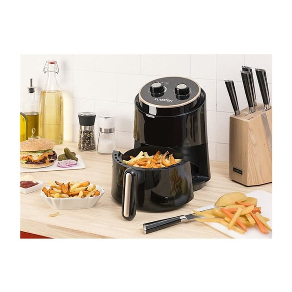 Melns karstā gaisa friteris Klarstein Wel Air Fryer-image-3