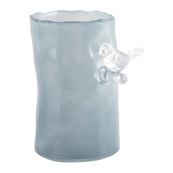 Zila stikla vāze (augstums 15 cm) Bird On Branch – PT LIVING-image-3