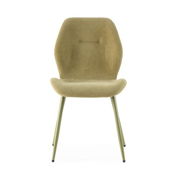 Zaļi polsterēti pusdienu krēsli (4 gab.) Ansu – Marckeric-image-3