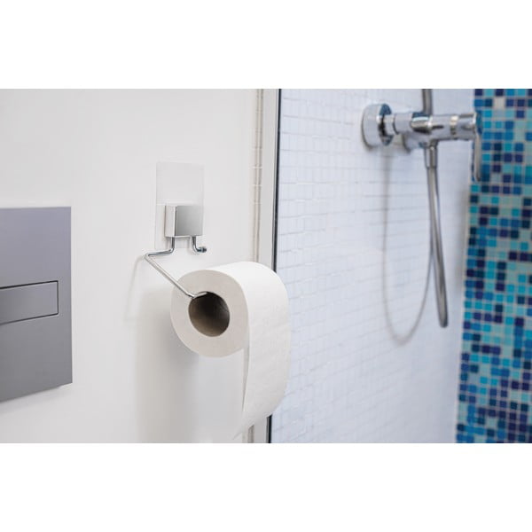 Hromēta tērauda pašlīmējošs turētājs tualetes papīram Compactor-image-1