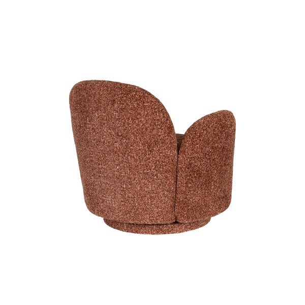 Sarkans grozāms atpūtas krēsls no šenila auduma Rose – Dutchbone-image-4