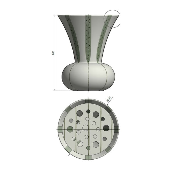 Keramikas vāze Kähler Design Signature, augstums 20 cm-image-4