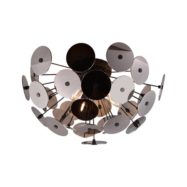 Matēti melna griestu lampa Discalgo – Trio-image-2