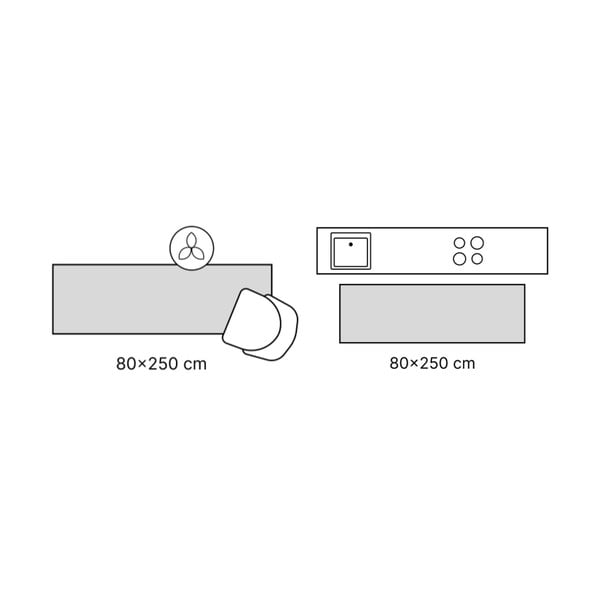 Krēmkrāsas celiņa paklājs 80x250 cm Pisa – Ayyildiz Carpets-image-4